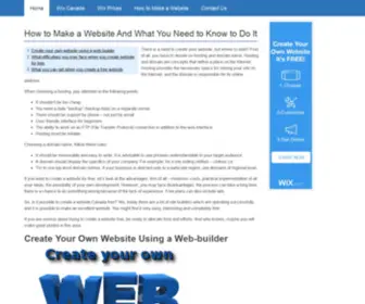 Makewebsitenow.ca(Website builder) Screenshot