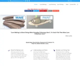 Makewoodenlures.com(Make Wooden Lures) Screenshot