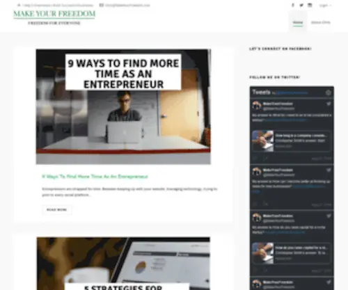 Makeyourfreedom.com(Make Your Freedom) Screenshot