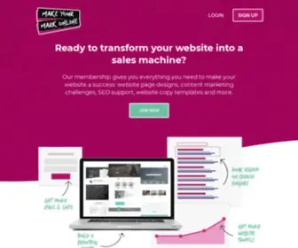 Makeyourmarkonline.net(We'll help you BUILD and GROW your own beautiful WordPress website) Screenshot
