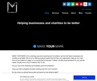 Makeyourmarkuk.co.uk(Helping businesses and charities to be better) Screenshot