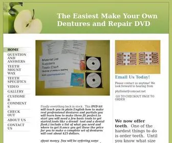 Makeyourowndentures.net(My Business) Screenshot