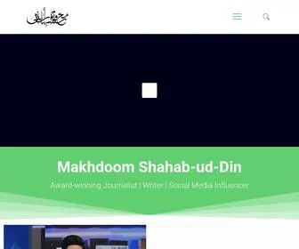 Makhdoomshahab.com(Broadcast Journalist) Screenshot