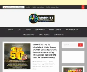 Makhits.com(Songs, Videos, Albums all on) Screenshot