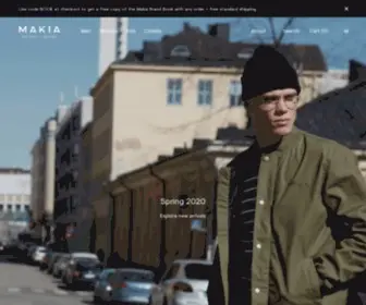 Makiaclothing.com(Official website of Makia Clothing) Screenshot