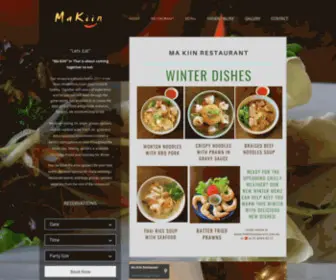 Makiinrestaurant.com.au(Thai Food) Screenshot