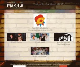 Makile.net(Agentúra MaKiLe) Screenshot