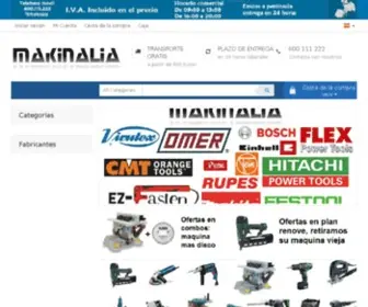 Makinalia.es(Tu tienda de maquinaria portatil para el profesional) Screenshot