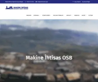 Makineosb.org.tr(Makine İhtisas Organize Sanayi Bölgesi) Screenshot