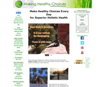 Making-Healthy-Choices.com(Holistic Health) Screenshot