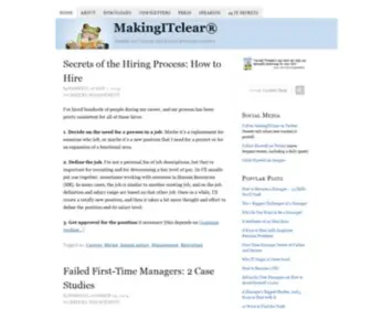 Makingitclear.com(MakingITclear®) Screenshot