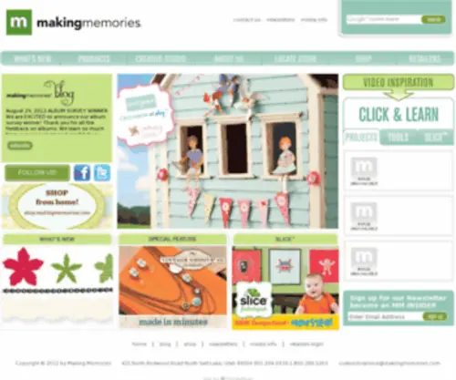 Makingmemories.com(Scrapbooking Supplies) Screenshot