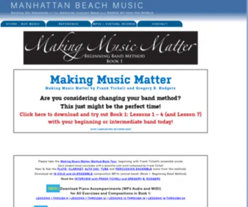 Makingmusicmatterbook1.com(MMM) Screenshot