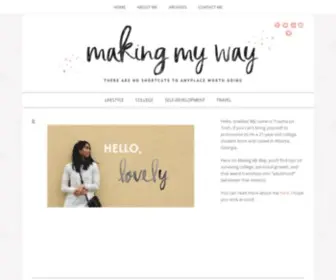 Makingmyway.co(Making My Way) Screenshot