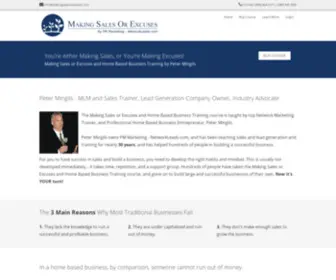 Makingsalesorexcuses.com(Sales and Leadership Mentoring) Screenshot