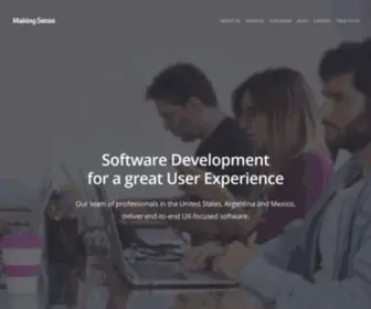 Makingsense.com(Software Development for a Great User Experience) Screenshot