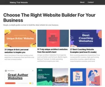 Makingthatwebsite.com(Beginner Friendly Resource to Build Personal & Small Business Websites) Screenshot