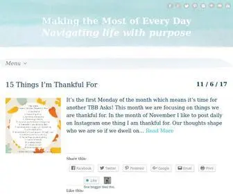 Makingthemostofeveryday.com(Making the Most of Every Day) Screenshot