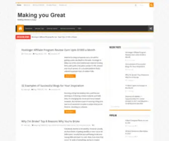 Makingyougreat.com(Makingyougreat) Screenshot