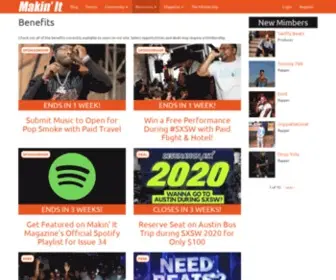 Makinitmag.com(Where Talent and Tastemakers Connect) Screenshot