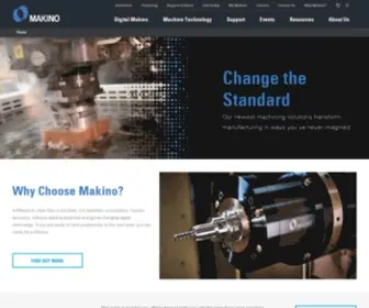 Makino.com(CNC Machine Tool Manufacturer & Machining Centers) Screenshot