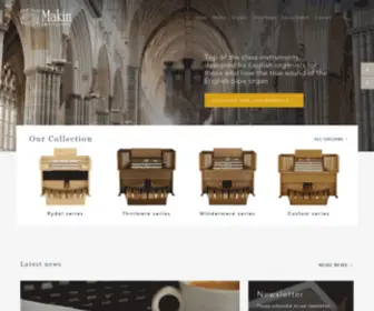 Makinorgans.co.uk(Church Organ Builders) Screenshot