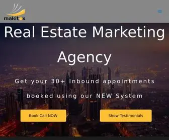 Makitox.com(Real Estate Marketing Agency) Screenshot