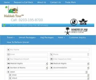 Makkahtour.co.uk(Umrah Packages) Screenshot