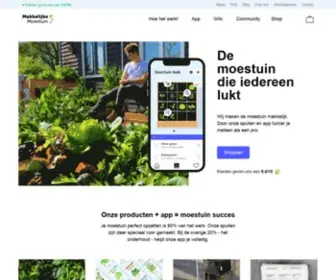 Makkelijkemoestuin.nl(De moestuin die bij iedereen lukt) Screenshot