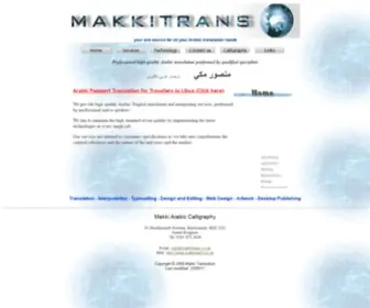 Makkitrans.co.uk(Makkitrans Makki Arabic Translation) Screenshot