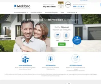 Maklaro.de(Die effizienteste Art Immobilien zu verkaufen) Screenshot