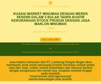 Maklonminuman.co.id(Maklon Minuman Serbuk) Screenshot