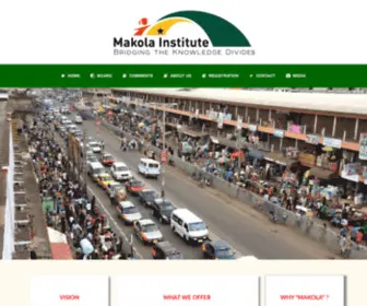 Makolainstitute.com(Bridging Knowledge Divides) Screenshot