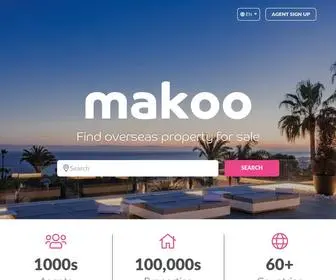 Makoo.com(Find overseas property for sale) Screenshot