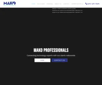 Makopros.com(Mako Professionals) Screenshot