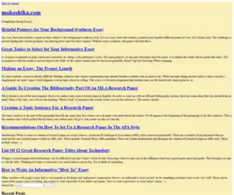 Makoshika.com(Expert Ideas) Screenshot