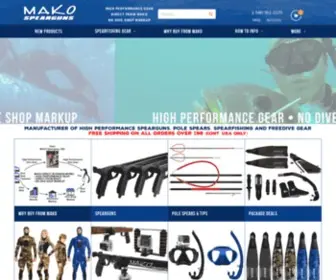 Makospearguns.com(MAKO Spearguns) Screenshot