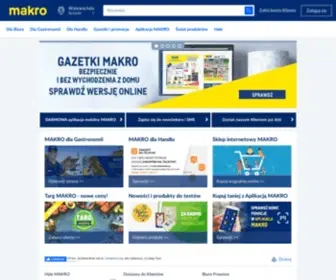 Makro.pl(Hurtownia spożywcza i przemysłowa oraz słodyczy) Screenshot