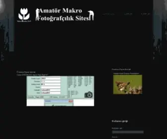 Makrocular.net(Amatör Makro Çekim Yapanların Sitesi) Screenshot