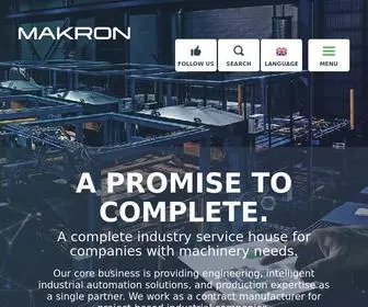 Makron.com(A complete industry service house for companies with machinery needs) Screenshot