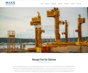 Maksholdings.com(Maks) Screenshot
