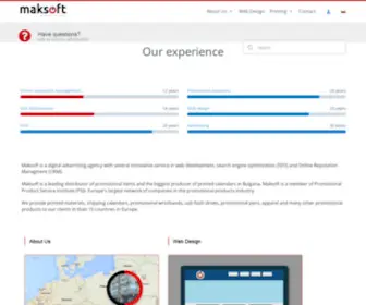 Maksoft.eu(Digital marketing and promotional items) Screenshot