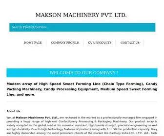 Maksonmachinery.com(MAKSON MACHINERY PVT. LTD) Screenshot