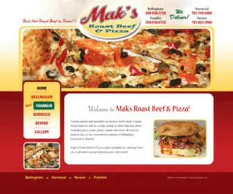 Maksroastbeef.com(Mak’s Roast Beef & Pizza) Screenshot