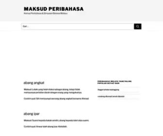 Maksudperibahasa.com(Kamus Peribahasa & Simpulan Bahasa Melayu) Screenshot
