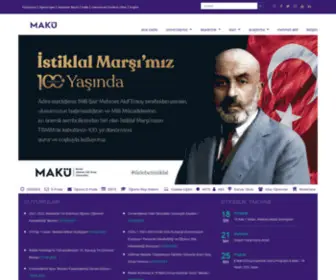 Maku.edu.tr(Anasayfa) Screenshot