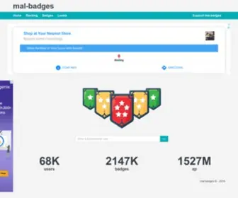 Mal-Badges.net(Extension for your MyAnimeList profile) Screenshot