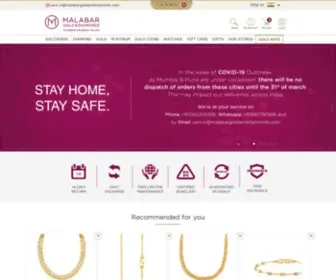 Malabargoldanddiamonds.com(Gold & Diamond jewellery online) Screenshot