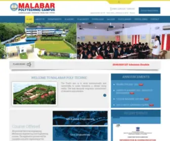 Malabarpoly.com(Malabar Polytechnic Campus Malabar Poly) Screenshot