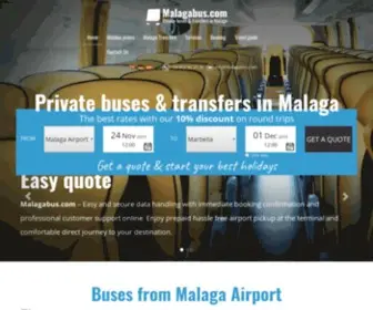 Malagabus.com(Buses and Transfers from Malaga airport) Screenshot